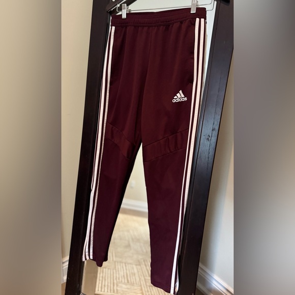 ADIDAS AEROREADY track pants, burgundy (US S) - Picture 1 of 8